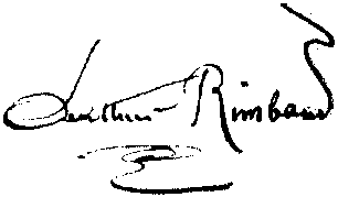 signature Rimbaud
