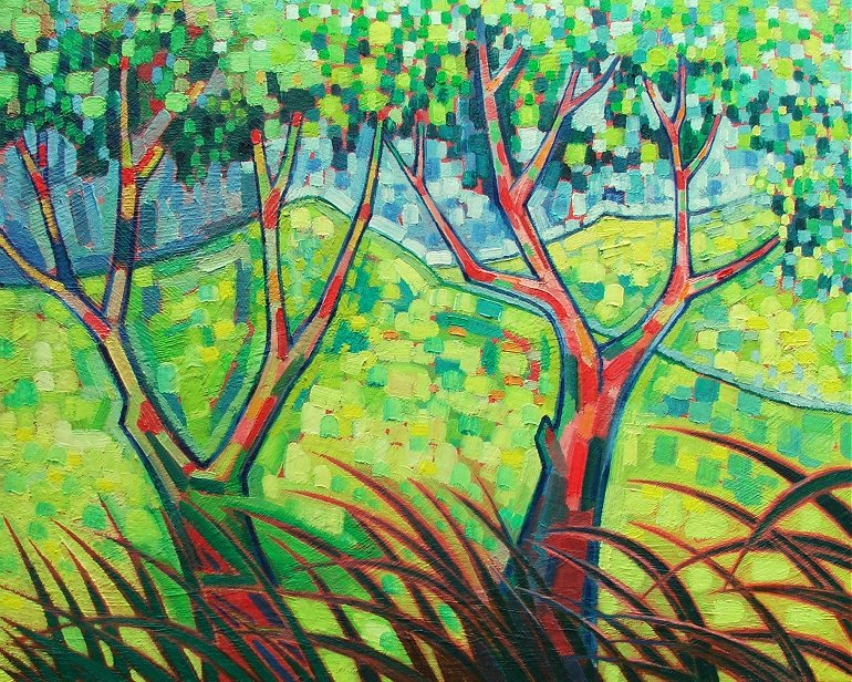 Landscape with trees - Landschap met bomen /7